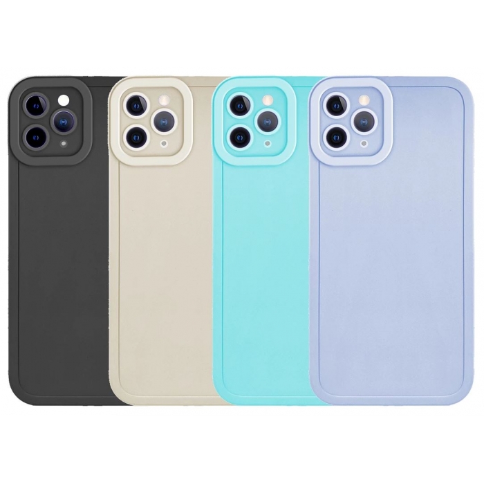 Capa Iphone 13 Pro Max BORDERCAM 4D Silicone Preto