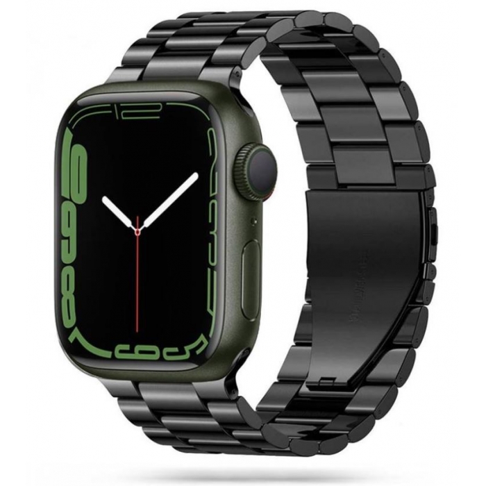 Bracelete Apple Watch 42mm, 44mm, 45mm TECH-PROTECT Modern Fit Metal Band Preto