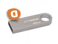 Pen Kingston 16GB Usb2 Datatraveler SE9 Metal em Blister
