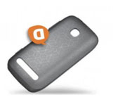 Capa em Silicone Preta CC-1033 para Nokia 603 Original em Blister