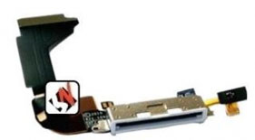 Flex Conector de Carga Iphone 3GS e Usb Branco