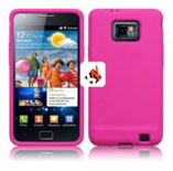 Capa em Silicone Samsung i9100 Galaxy S II Rosa Transparente