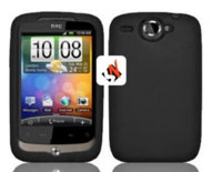 Capa Silicone HTC wildfire, G8 Preta Opaca