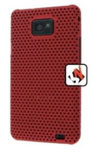 Capa Perfurada Samsung i9100 Galaxy S 2 Vermelha