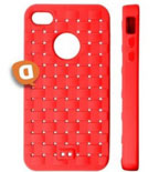 Capa em Silicone  COAT  Iphone 4, Iphone 4S Vermelha