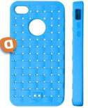 Capa em Silicone  COAT  Iphone 4, Iphone 4S Azul