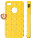 Capa em Silicone  COAT  Iphone 4, Iphone 4S Amarela