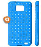 Capa em Silicone  COAT  Samsung i9100 S II Azul
