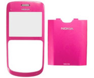 Capa Nokia C3-00 Frente + Tampa Bateria Rosa Original