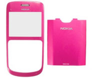 Capa Nokia C3-00 Frente + Tampa Bateria Rosa Original