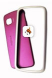 Capa Nokia 5230, 5228 Frente + Traseira Cinza/Rosa Original