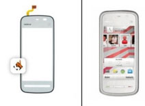 Touchscreen Nokia 5228, 5230, 5235 Branco Original