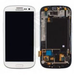 Touchscreen com Display e aro Frontal Samsung i9300 SIII Branco Original