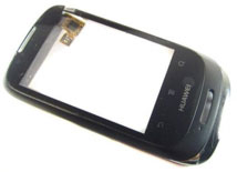 Capa Frontal com Touchscreen Huawei U8180 Ideos X1 Preto Original