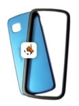 Capa Nokia 5228, 5230 Frontal Cinza e Traseira Azul Original