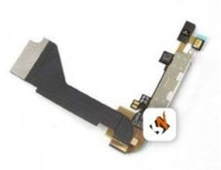 Flex Conector de Carga Iphone 4 Branco