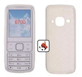 Capa em Silicone Nokia 6700C Branca Transparente