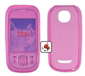 Capa em Silicone Nokia 7230 Rosa Transparente