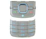 Teclado Nokia 6210 Navigator Superior e Inferior Cinza Prata Original