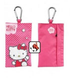 Bolsa Vertical Universal HELLO KITTY Flores Rosa Original