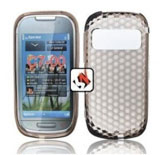 Capa em Silicone Nokia C7-00 Preto Transparente