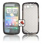 Bolsa Silicone HTC Desire S (G12) Preta Transparente