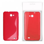 Capa em Silicone  S-CASE  Nokia Asha 305, Asha 306 Vermelha Transparente