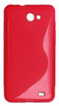 Capa em Silicone  S-CASE  Nokia Asha 308, Asha 309 Vermelha Transparente