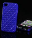 Capa Protetora Diamond Samsung i8190 Galaxy S III Mini Azul com Brilhantes