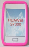 Capa Silicone Huawei G7300 Rosa