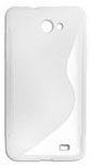 Capa em Silicone  S-CASE  Samsung N7100 Branco Transparente
