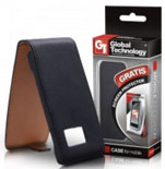 Capa Protetora Flip  Exclusive  Samsung S7562 Galaxy S Duos Preta (Oferta Película)