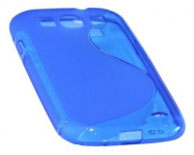 Capa em Silicone  S-CASE  Samsung i9300 Galaxy S III Azul Transparente