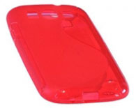 Capa em Silicone  S-CASE  Samsung i9300 Galaxy S III Vermelha Transparente