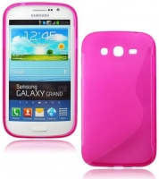 Capa em Silicone  S-CASE  Samsung i9080 Galaxy Grand Rosa Transparente