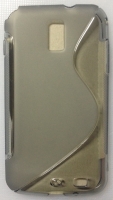 Capa em Silicone  S-CASE  Samsung i9210 Galaxy S II LTE Preta Transparente