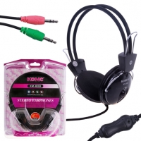 Headphones com Microfone Komc KM-808 Preto