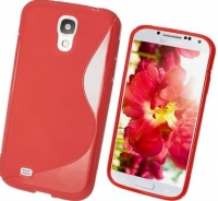 Capa em Silicone  S-CASE  Samsung i9500, i9505 Galaxy S4 Vermelha Opaca