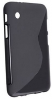 Capa em Silicone  S-CASE  Tablet Samsung P3100 Galaxy Tab 7.0 Preta Opaca