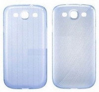 Capa Protetora Samsung i9300 Galaxy S3 EFC-1G6SBECSTD Azul Transparente Original em Blister(2 Uni.)