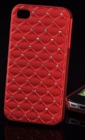 Capa Protetora Diamond Samsung i9500, i9505 Galaxy S 4 Vermelha com Brilhantes