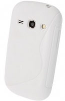 Capa em Silicone  S-CASE  Samsung S6810 Galaxy Fame Branca Opaca