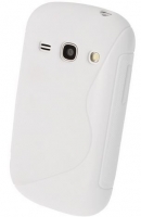 Capa em Silicone  S-CASE  Samsung S6810 Galaxy Fame Branca Opaca
