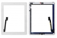 Touchscreen Ipad 3, Ipad 4 Branco com Botão Home e Adesivo