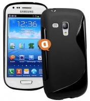 Capa em Silicone  S-CASE  Samsung i8190 Galaxy S3 Mini Preta Opaca