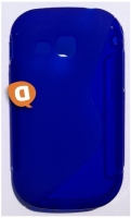 Capa em Silicone  S-CASE  Samsung S5292 Rex 90 Azul Transparente