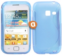 Capa em Silicone  S-CASE  Samsung S6802 Galaxy Ace Duos Azul Transparente