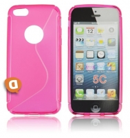 Capa em Silicone  S-CASE  iPhone 5C Rosa