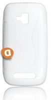 Capa em Silicone  S-CASE  Nokia Lumia 620 Branca