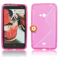 Capa em Silicone  S-CASE  Nokia Lumia 625 Rosa Transparente